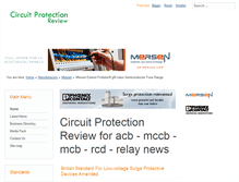 Tablet Screenshot of circuit-protection.co.uk